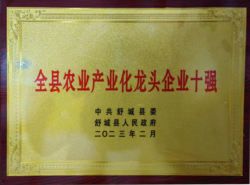 全县农业产业化龙头企业十强